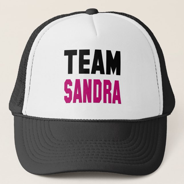 Team Sandra T-shirts and Swag Trucker Hat (Front)