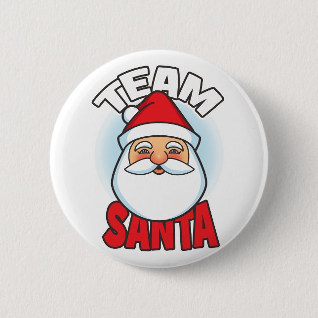 Team Santa 6 Cm Round Badge (Front)