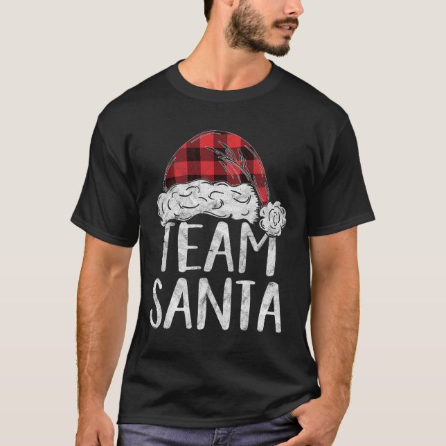 Team Santa Christmas Costume Gift Matching Family  T-Shirt (Front)