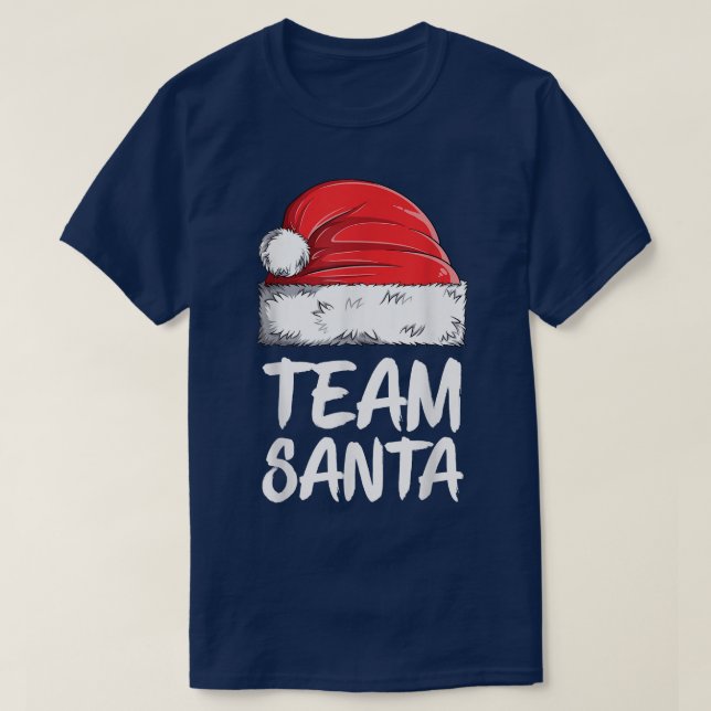 Team Santa Christmas Family Matching Pajamas Pj Xm T-Shirt (Design Front)
