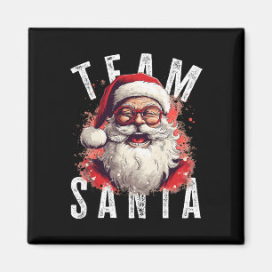 Team Santa Christmas Funny Xmas Santa Claus 2 Magnet