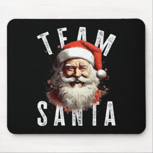 Team Santa Christmas Funny Xmas Santa Claus 3 Mouse Pad