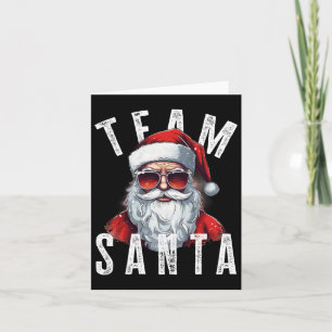 Team Santa Christmas Funny Xmas Santa Claus 5 Card