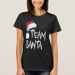 Team Santa Christmas Red Funny Santa Hat Xmas Wome T-Shirt