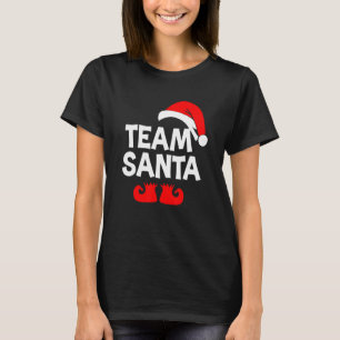 Team Santa Christmas Squad Family Matching Pajama  T-Shirt