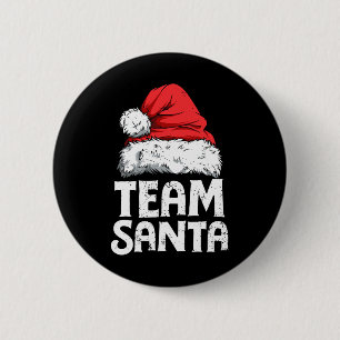 Team Santa Christmas Squad Family Matching Pajamas 6 Cm Round Badge