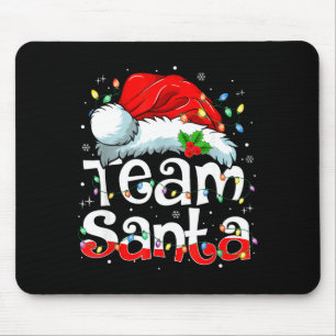 Team Santa Christmas Squad Family Matching Pajamas Mouse Pad