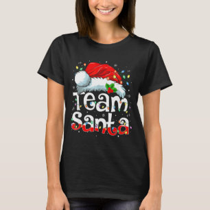 Team Santa Christmas Squad Family Matching Pajamas T-Shirt