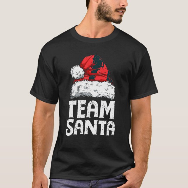 Team Santa Christmas Squad Family Matching Pyjamas T-Shirt (Front)