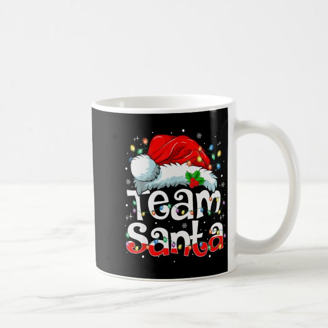 Team Santa Claus Christmas Family Matching Pajama  Coffee Mug (Right)