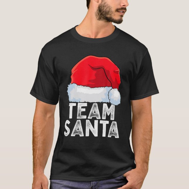 Team Santa Family Tradition Christmas Squad T-Shirt (Front)