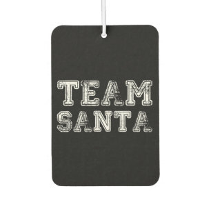 Team Santa Funny Christmas Car Air Freshener