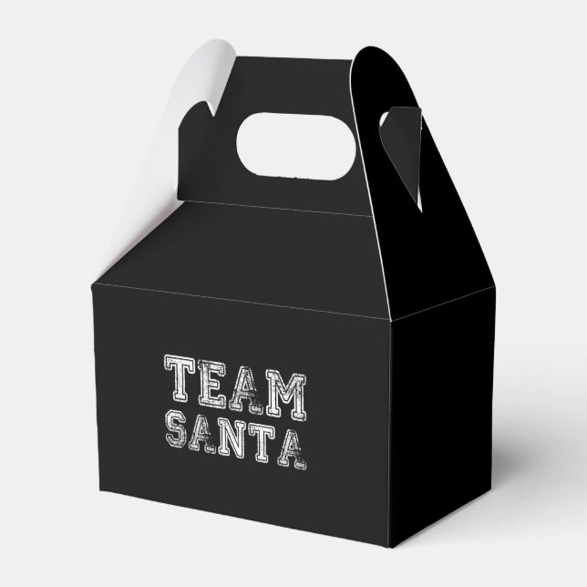 Team Santa Funny Christmas  Favour Box (Front Side)