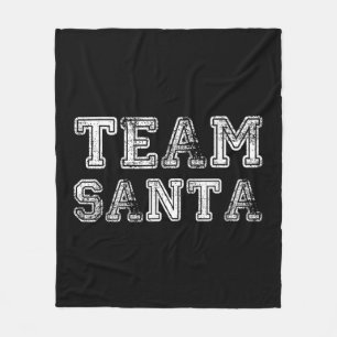 Team Santa Funny Christmas Fleece Blanket