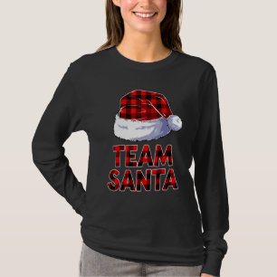 Team Santa Plaid Christmas Men Apparel Family Mat T-Shirt