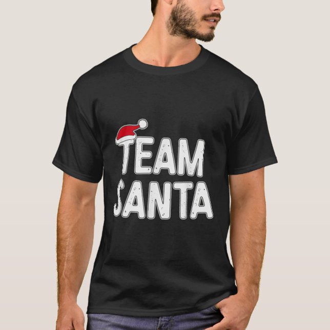 Team Santa Shirt Adult Kids Christmas Santa Squad  (Front)