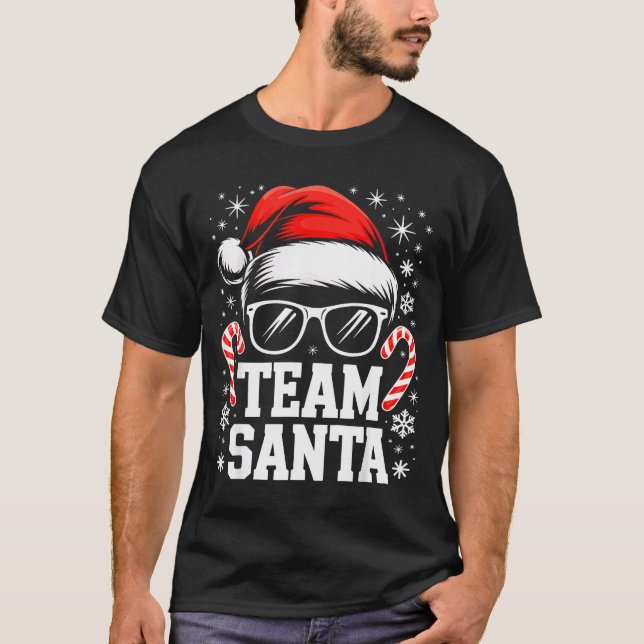 Team Santa Shirt Adult Kids Christmas Santa Squad  (Front)