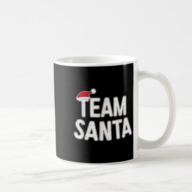 Team Santa Shirt Adult Kids Christmas Santa Squad  Coffee Mug (Right)