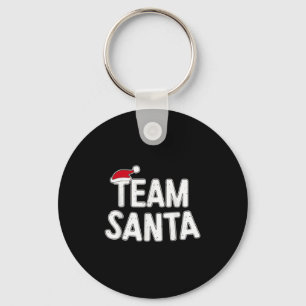 Team Santa Shirt Adult Kids Christmas Santa Squad Key Ring
