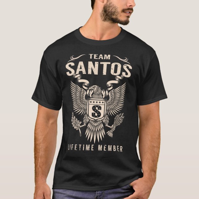 Team SANTOS Lifetime Member T-Shirt (Front)