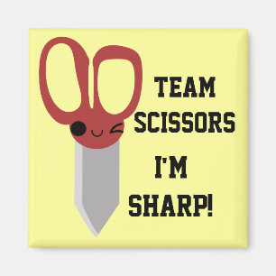 Team Scissors Magnet