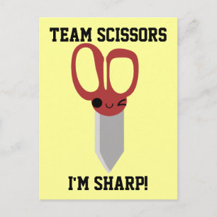 Team Scissors Postcard