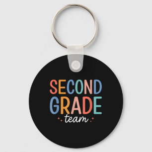 Team Second Grade 2nd Grade Teacher Squad Back To Key Ring