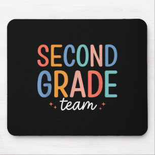 Team Second Grade 2nd Grade Teacher Squad Back To Mouse Pad