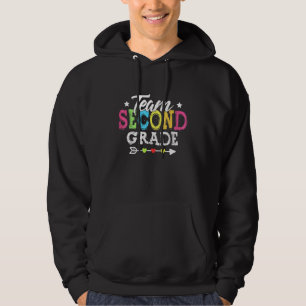 Team Second Grade Teacher Student Back To School Hoodie