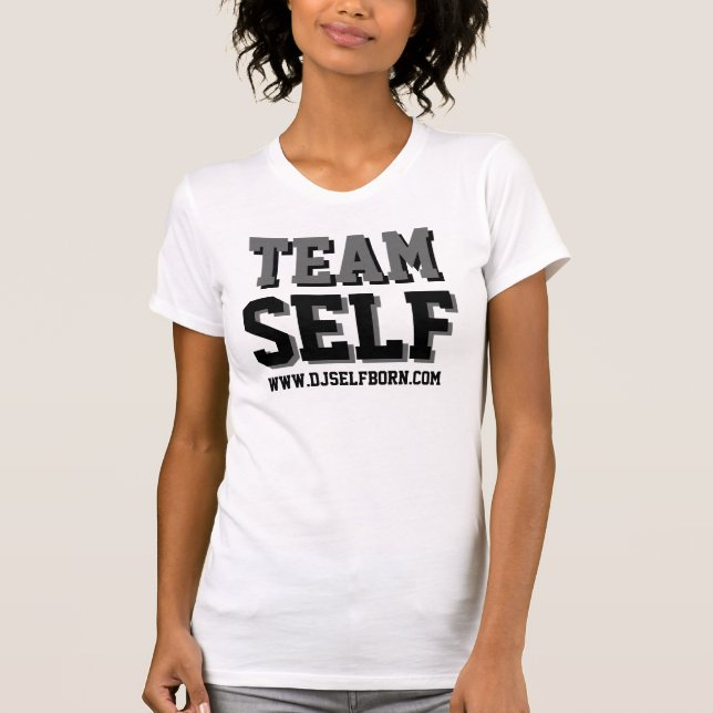 Team Self (blk/wht) T-Shirt (Front)