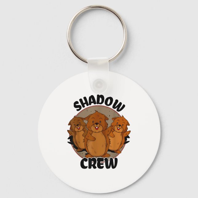 Team Shadow Crew Groundhog Day 2024  Key Ring (Front)