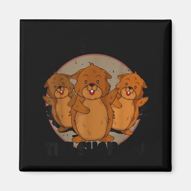 Team Shadow Crew Groundhog Day Respect The Shadow  Magnet (Front)
