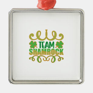 Team Shamrock Metal Ornament
