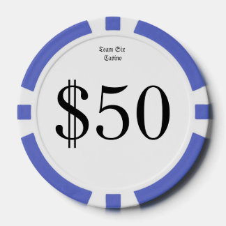 Team Six (Funny Casino Money) $50 Casino coin Poker Chips