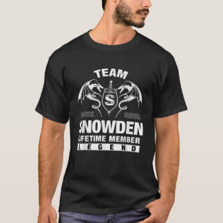 Team SNOWDEN Lifetime Member Gifts  T-Shirt