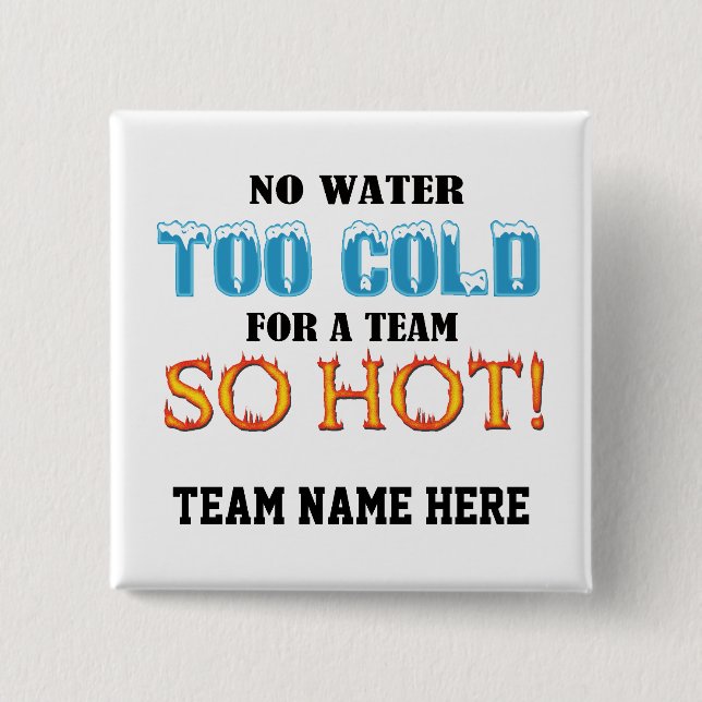 Team So Hot 15 Cm Square Badge (Front)