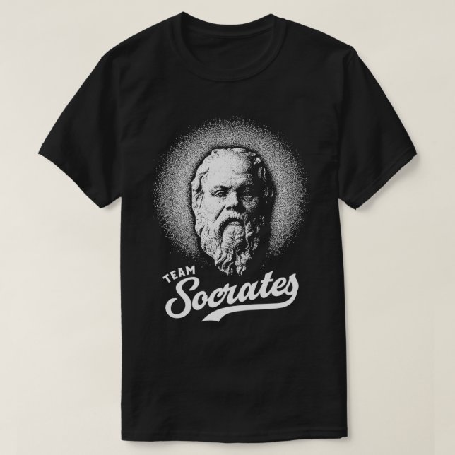 Team Socrates Philosophy Retro Design T-Shirt (Design Front)