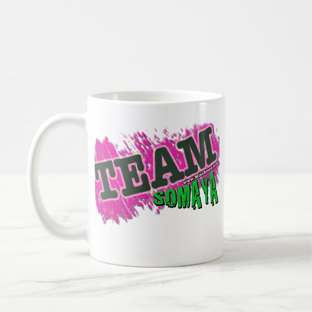 TEAM SOMAYA - Green Coffee Mug (Left)