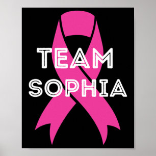 Team Sophia Personalised Breast Cancer Awareness S Poster
