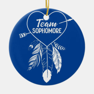 Team Sophomore Student Teacher Last Day Back to Ceramic Ornament