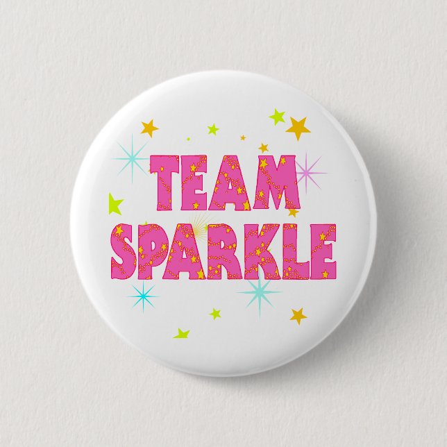 Team Sparkle 6 Cm Round Badge (Front)