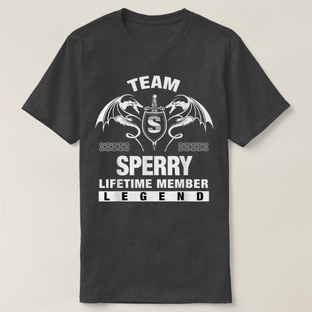 Team SPERRY Lifetime Member Gifts  T-Shirt (Design Front)