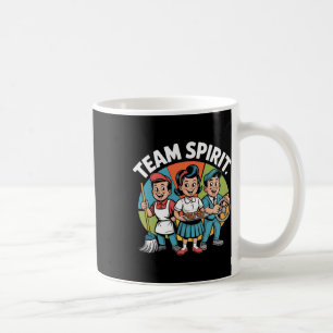 Team Spirit Back To School Retro Positive Work Cul Coffee Mug