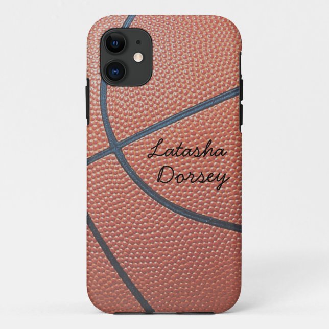 Team Spirit_Basketball texture_Autograph-Style Case-Mate iPhone Case (Back)