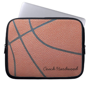 Team Spirit_Basketball Texture_Autograph Style Laptop Sleeve