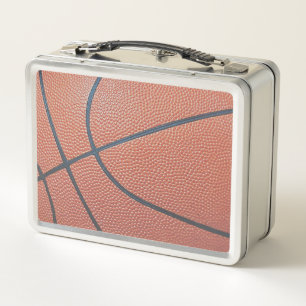 Team Spirit_Basketball texture look_Hoops Hungry Metal Lunch Box