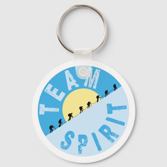 Team Spirit - Mountain Climbing Key Ring (Front)