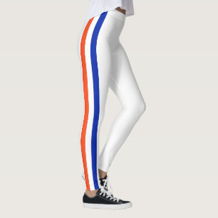 Team Spirit of Florida, Orange, White, and Blue. Leggings