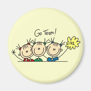 Team Sport Cheerleading Tshirts and Gifts Magnet