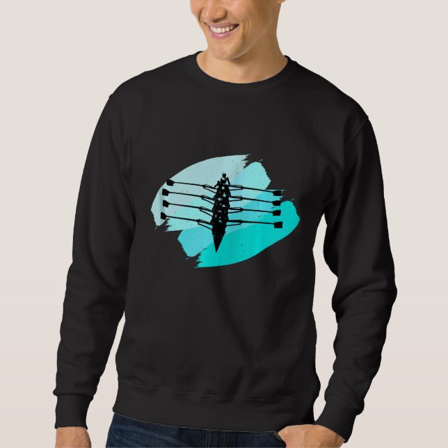 Team Sport Rowing For Rower Zip Sweatshirt (Front)